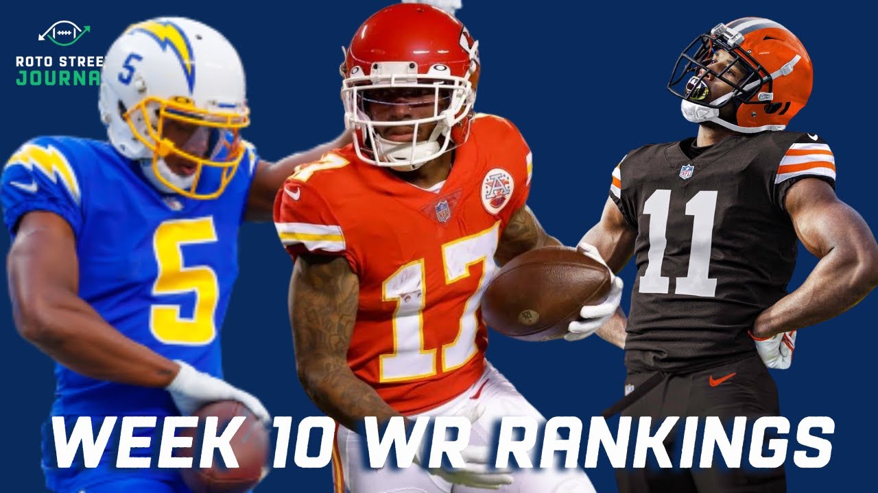 Fantasy Football Week 10 WR Rankings Josh Palmer, Mecole Hardman, DPJ