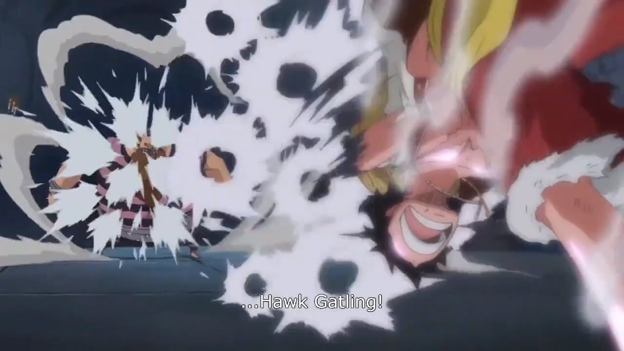 GOMU GOMU NO HAWK GATLING 2