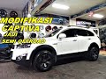 RUBAH TAMPILAN CHEVROLET CAPTIVA jadi SEMI OFFROAD PAKAI HSR WHEEL plus BAN A/T