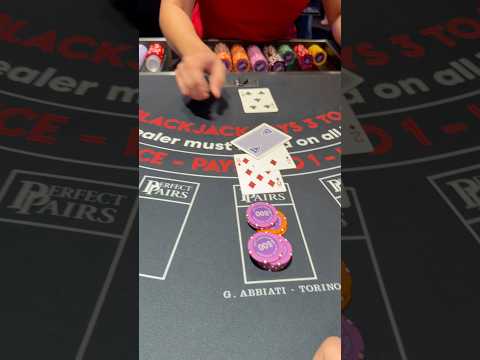 MASSIVE Blackjack Hand! #gambling #casino #money #comedy #slots
