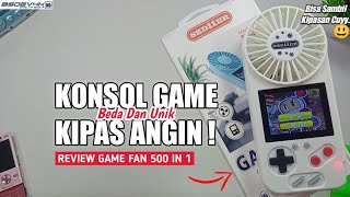 KONSOL GAME KIPAS ANGIN UNIK ! - Review Handheld Game Fan 500 In 1