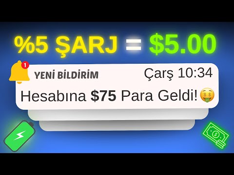 TELEFONUNU ŞARJ EDEREK HER DAKİKA $5 KAZAN! 💰 - Telefonla İnternetten Para Kazanma Yöntemleri