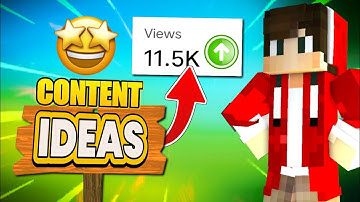 5 Trending "CONTENT IDEAS"🤩 For Minecraft YouTubers!🔥