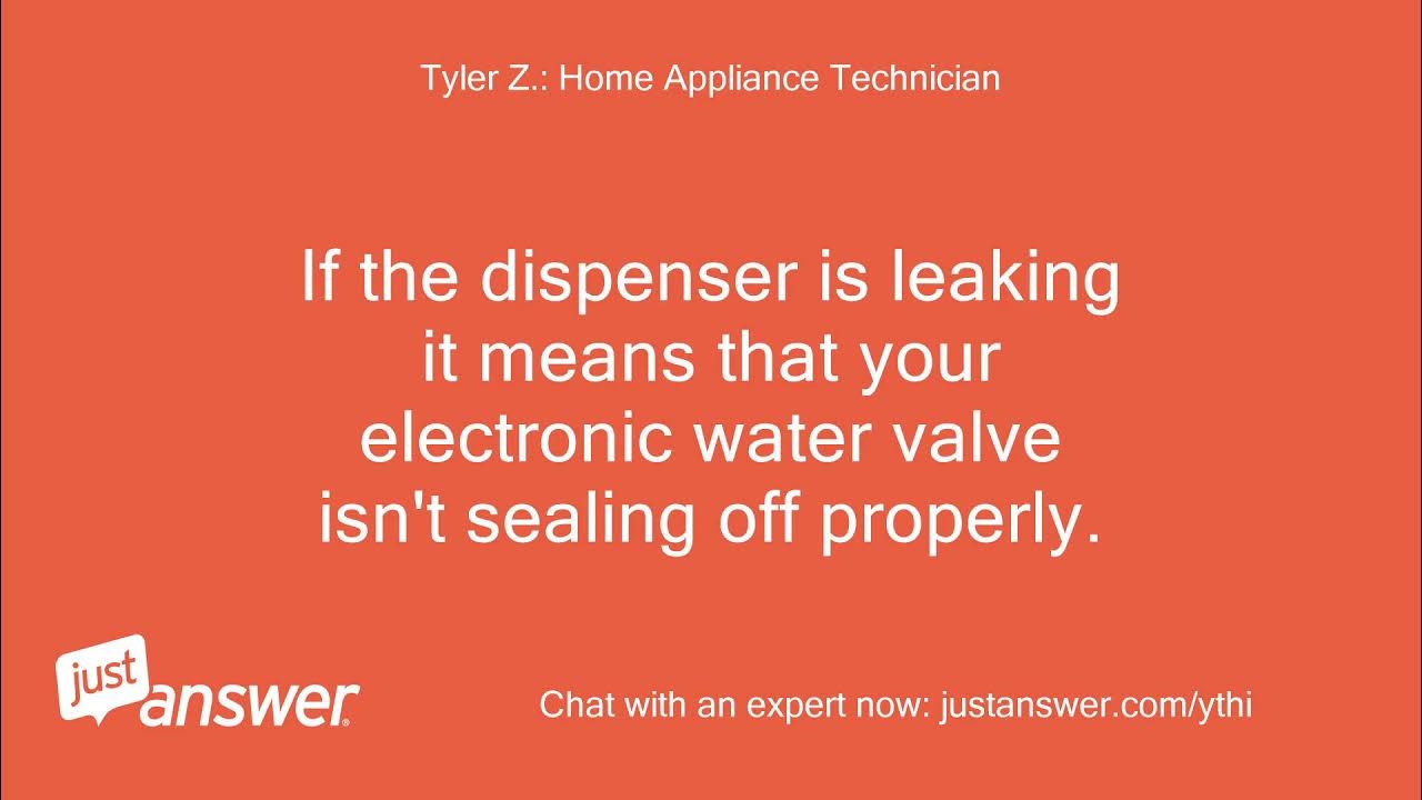 Our built in thermador refrigerator is leaking water from YouTube