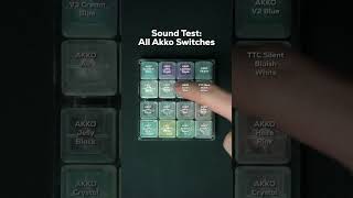 Sound Test  All Akko Switches!