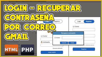 LOGIN CON OPCIÓN DE RECUPERAR CONTRASEÑA POR CORREO EN PHP, HTML Y CSS
