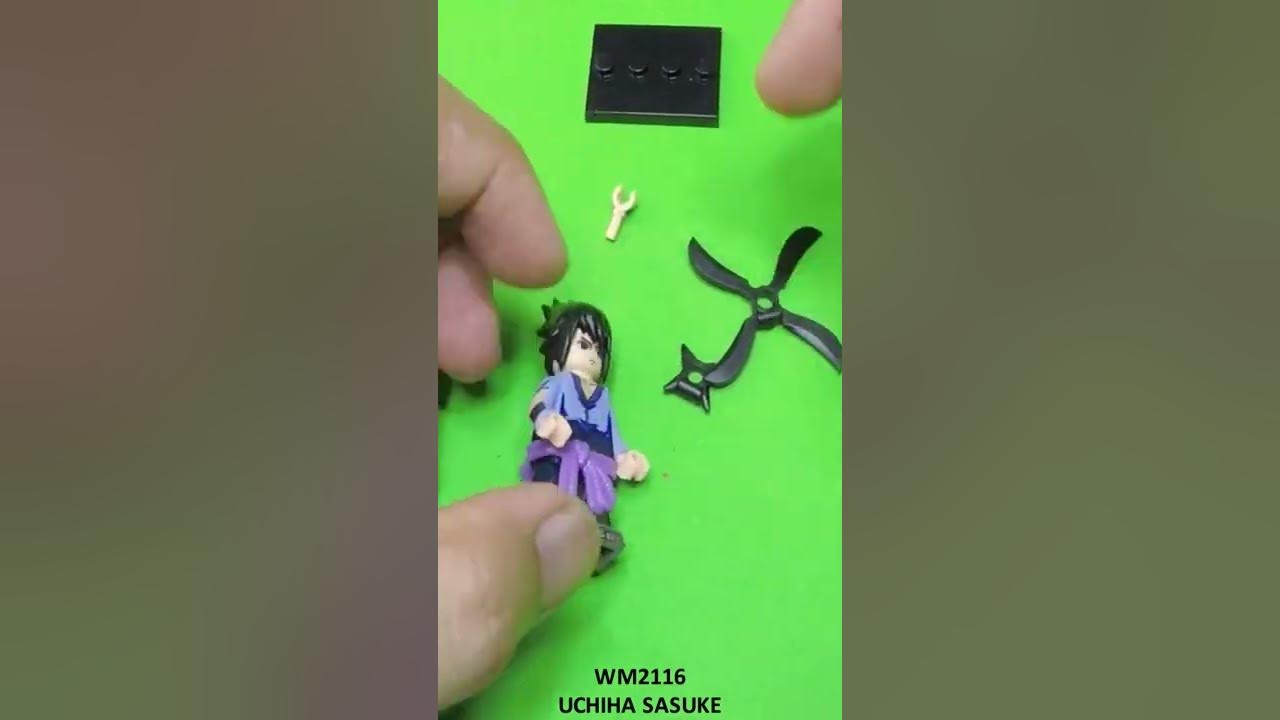 Uchiha Sasuke Naruto Custom Minifigs Fit Lego WM2116