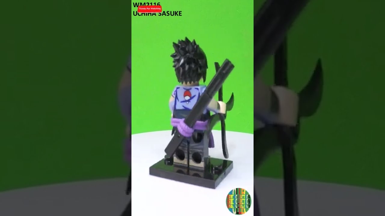 Uchiha Sasuke Naruto Custom Minifigs Fit Lego WM2116