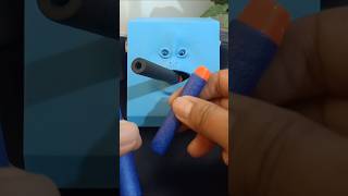 Face coin bank eating Nerf bullets#nerf #asmrsounds #satisfying #viralshort #shortvideo