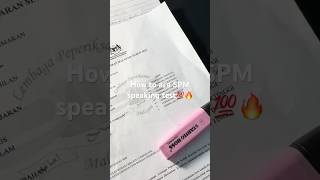 How to ace 💯 ✨SPM SPEAKING TEST✨ #spm #shorts