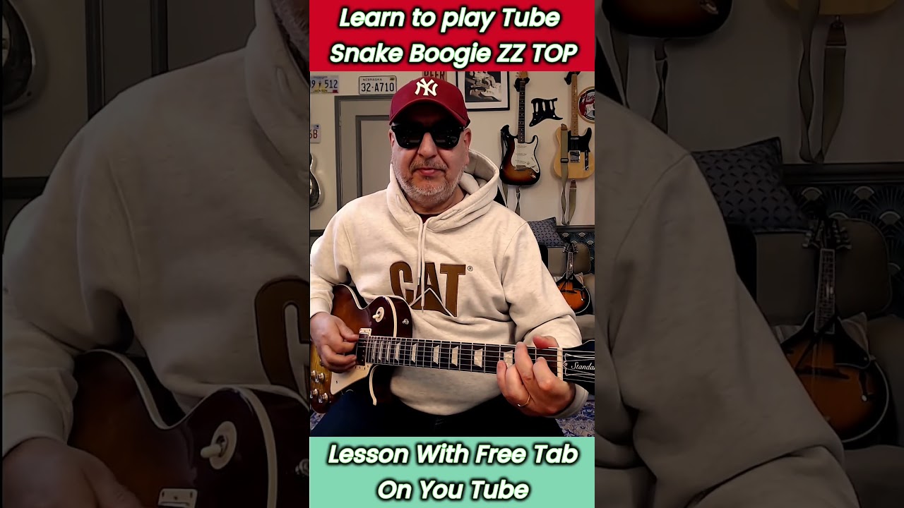 Play "Tube Snake Boogie" ZZ TOP Lesson with free tab  