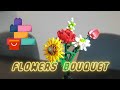 3€! LEGO FLOWER BOUQUET - Aliexpress Alternativ - Montage et présentation - Time Lapse