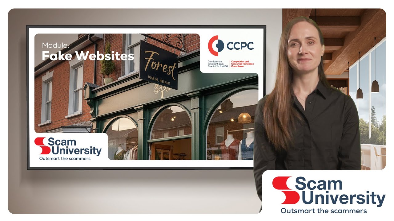 CCPC Scam University Module 1: Fake online shops - YouTube