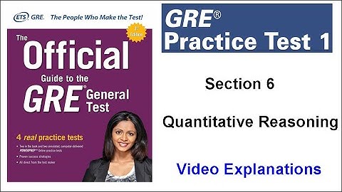 Question 01 Section 6 Quantitative Reasoning GRE Practice Test 1