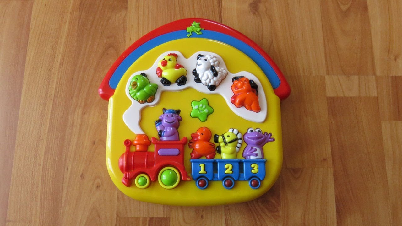 Musical Animal Train Station Activity Toy for Toddlers - YouTube
