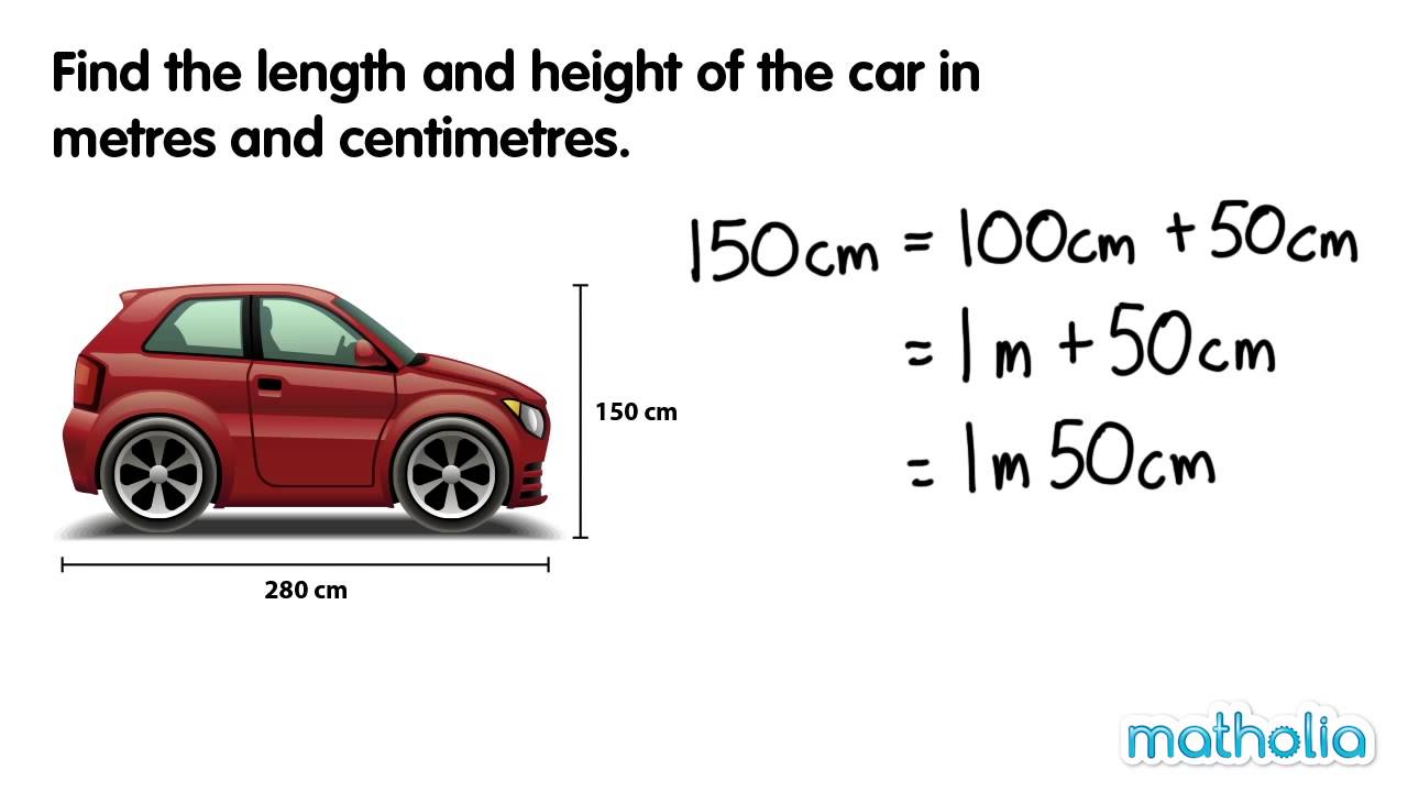 Converting Lengths (Centimetres and Meters) - YouTube