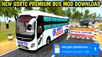 New gsrtc bus mod download bussid || gsrtc bus mod download || gujarat bus mod bussid