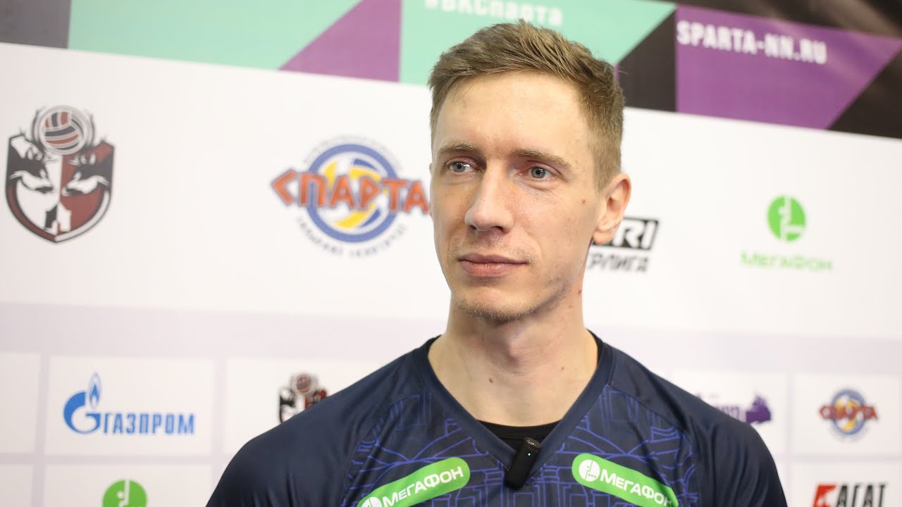 Артём Довгань, блокирующий ВК АСК. Комментарии после матча АСК - «Нова ...