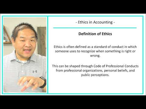 Video: Kādi ir ētikas apsvērumi grāmatvedībā?