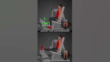 ❗️ Leg Extension vs Leg Curl: Know the Difference! #animation #fitness #gym #workout #tips