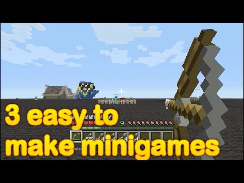 Minecraft - 3 easy to make minigames (part 24) - YouTube