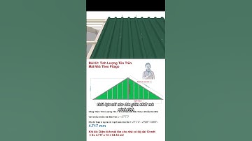 Cách tính diện tích lợp mái tôn nhà 2 mái bằng công thức đơn giản giúp tiết kiệm chi phí #chiase
