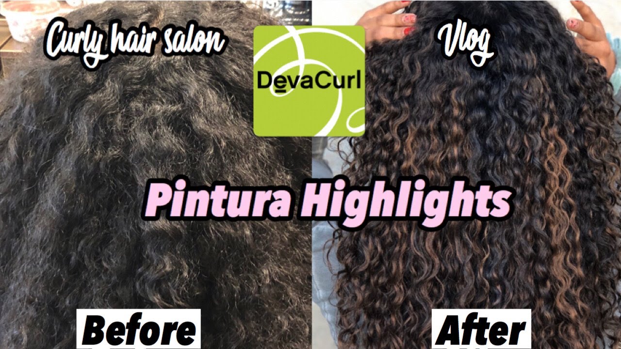 GETTING PINTURA AT CURLY HAIR SALON **3b/3c curls | Truly - YouTube