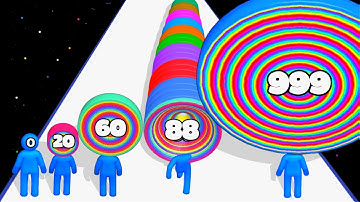 LAYER MAN 3D Run (Level Up Big Head Run) - Layer Man Number Run Max Level Satisfying ASMR Gameplay