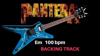 Pantera Style Backing Track Em chords