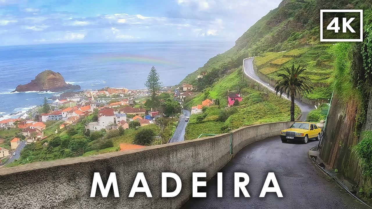 Северное побережье МАДЕЙРЫ 🇵🇹 | Панорамная поездка 4K из Порту-Мониш в Понта-Делгада