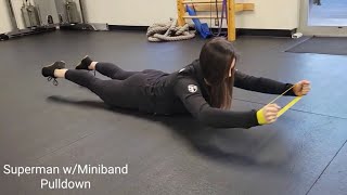 Superman with Miniband Pulldown