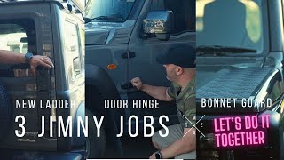 Suzuki JIMNY Accessories | NEW LADDER | DOOR HINGES | BONNET GUARDS | Let's do it together by The Midweek Escape Artist 5,322 views 3 months ago 24 minutes