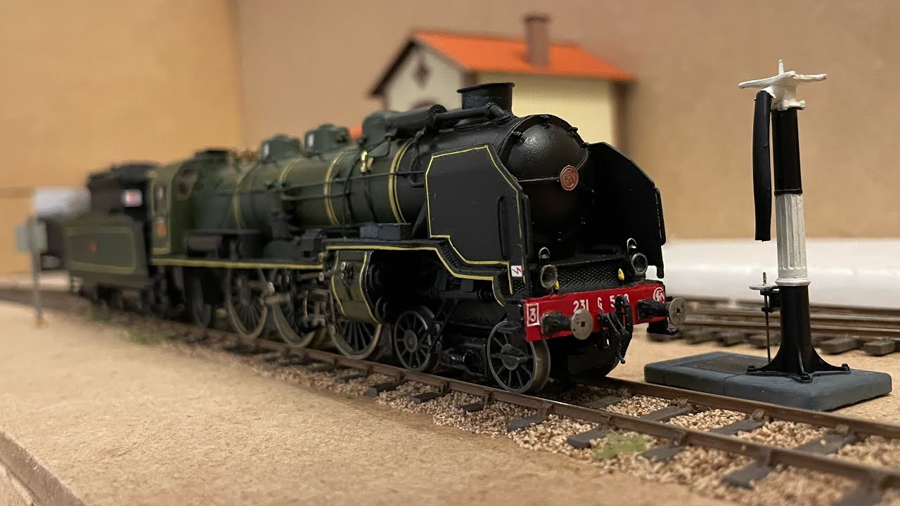 Pacific État 231 G 558 Model Loco échelle HO - YouTube