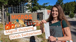Switzerland. Grocery shopping in Migros.