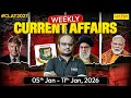 Weekly Current Affairs (6 Jan - 11 Jan 2026) | Important Weekly Current Affairs for CLAT 2027