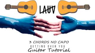 Lauv - Getting Over You - Guitar Tutorial Lesson Chords - How To Play -Cover