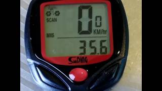 MMSZ SD548B 自転車スピードメーター サイクルコンピューター 画面紹介