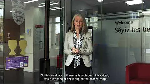 An update from the Chief Minister, Deputy Kristina...