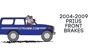 2004-2009 Prius front brake repair