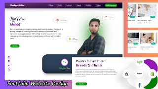 React Personal portfolio design react.js | Chakra UI | Fire motion | Email.js#webdevelopment #viral