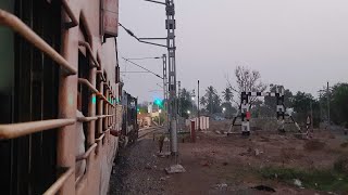 WDP4D Jet Engine Sounds from First coach !! 11029 Koyna express Miraj to Kolhapur Short Journey