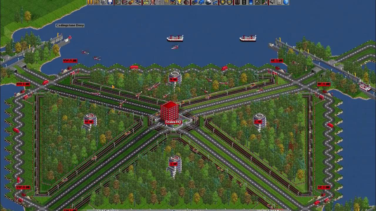 Tv man ttd. Transport Tycoon Deluxe. Open transport Tycoon Deluxe. Transport Tycoon Deluxe развязки. OPENTTD игра.