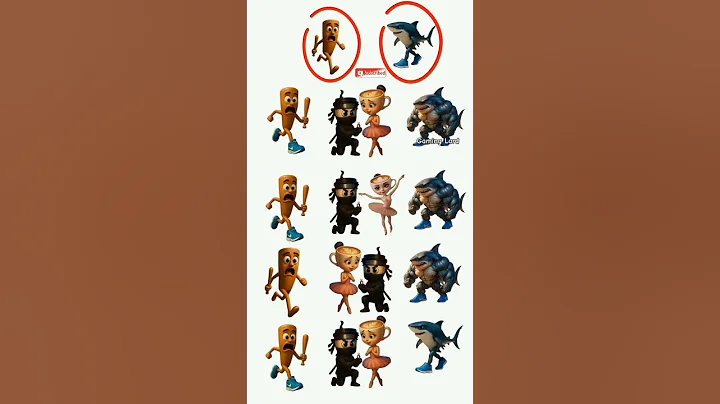 Find the odd tung sahur, patapim, ballerina capucina | Edition👍👑 #유백합 #김프로