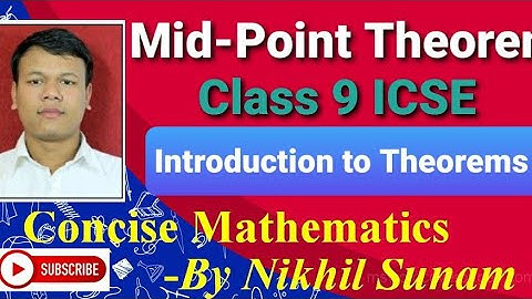 Class 9 ICSE Mid Point Theorem