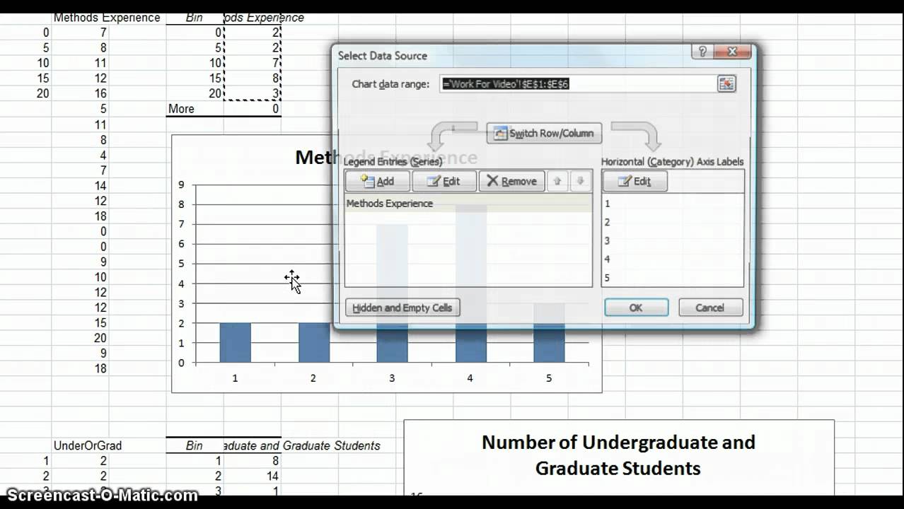 Excel Chart X Axis Values