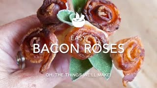 Easy Bacon Roses: Fun Valentine's Day Tutorial