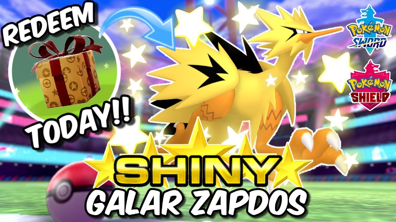 Redeem Your SHINY GALARIAN ZAPDOS TODAY!! Full Step by Step Guide!! 