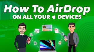 The EASIEST WAY to share a file with someone NEARBY! - HOW TO use AirDrop on your iPhone, iPad &amp; Mac