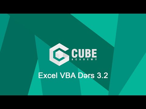 Excel VBA - Dərs 3.2 - "With" əmri
