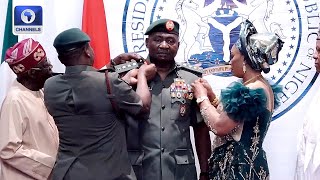 [Full Video] Tinubu Decorates New Service Chiefs With Higher Ranks At Presidential Villa